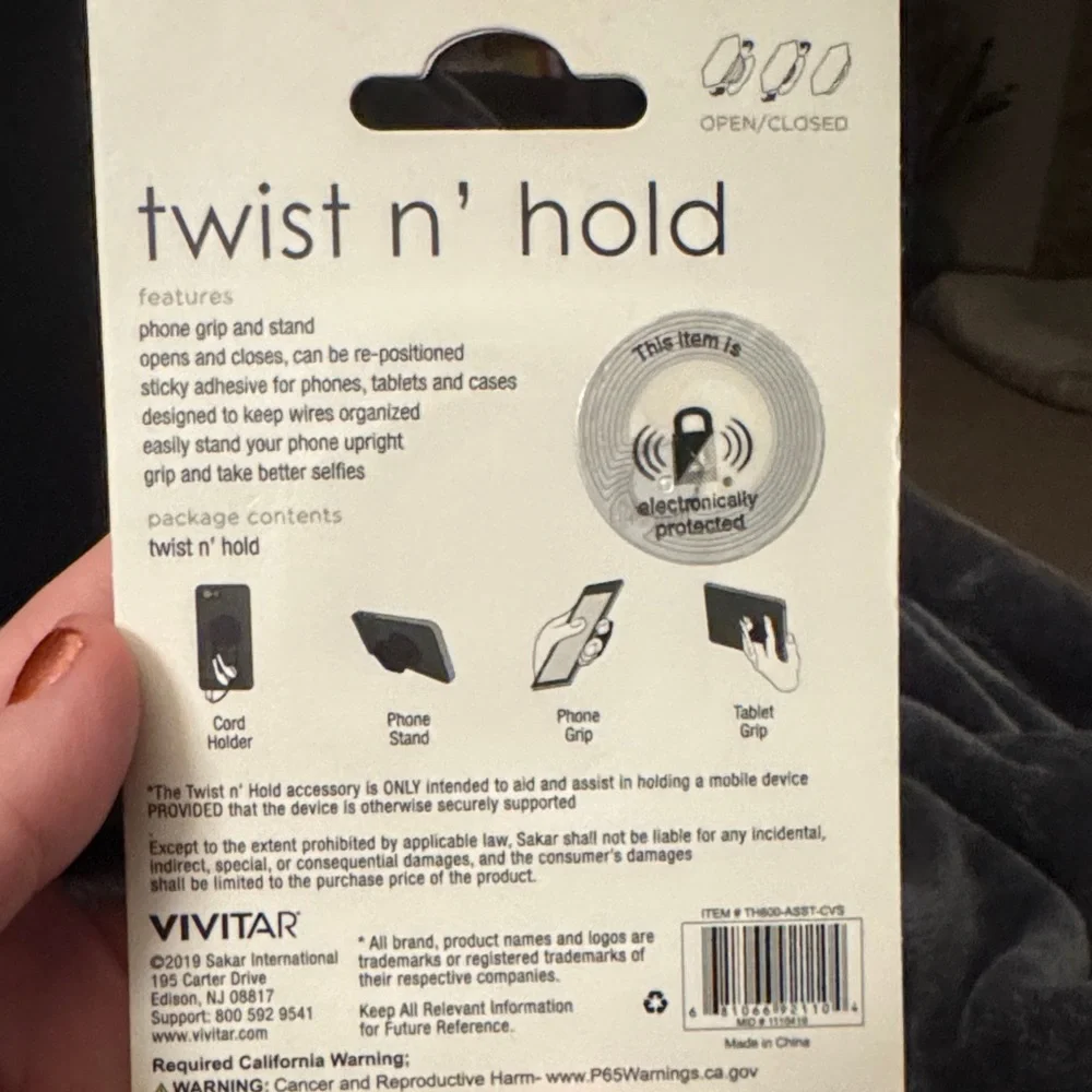 🏷️CLEARANCE🏷️ Vivitar Pink‎ Twist n' Hold Phone Grip